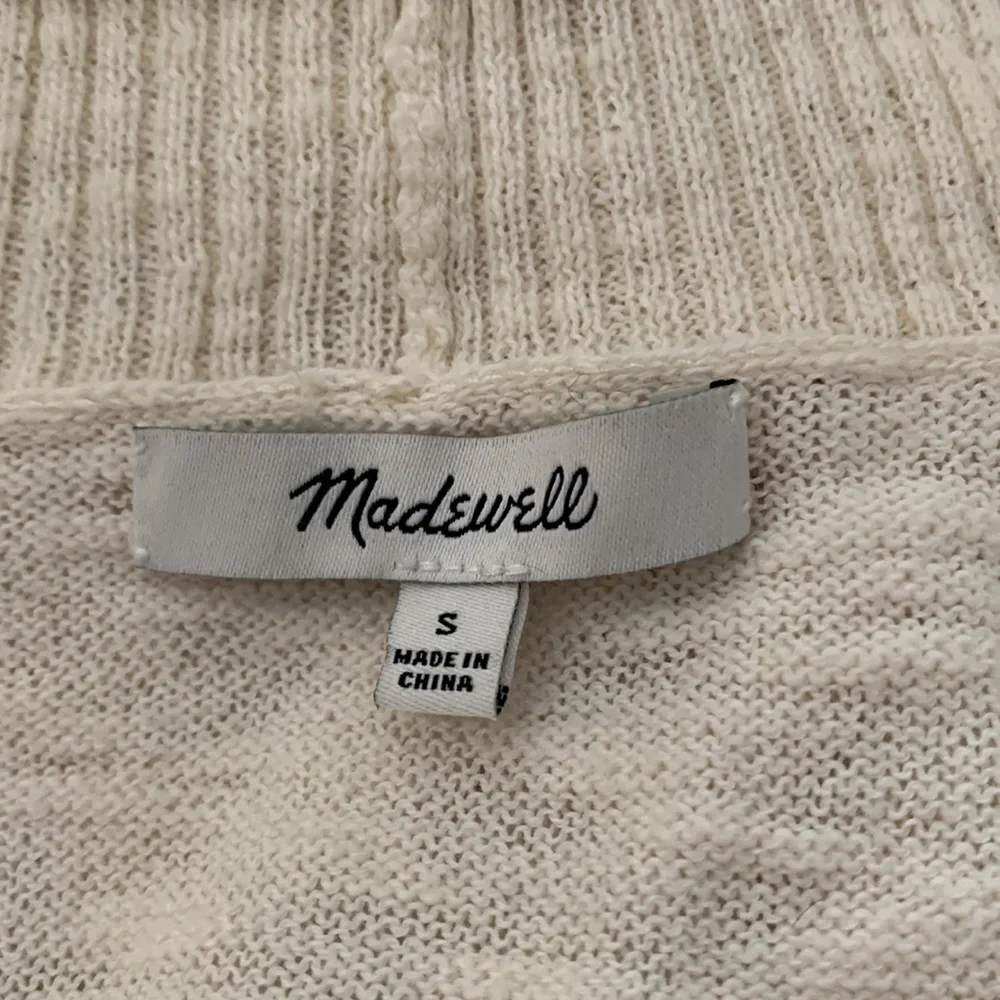 Madewell Bradley Cardigan Sweater Cream Size S - Picture 8 of 9